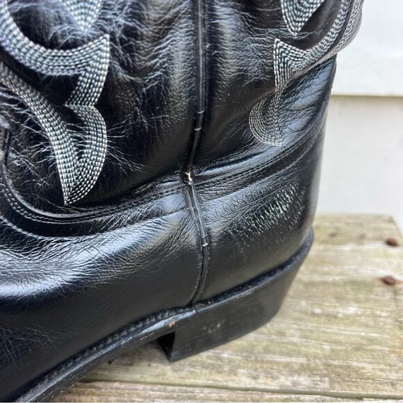 Dan Post 11 1/2 EW Mignon Black Round Toe Cowboy Western Boots DP2110R - Picture 11 of 11